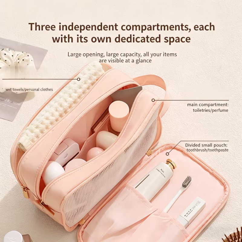 Easy Carry Durable Waterproof Storage Toiletry Makeup Bag