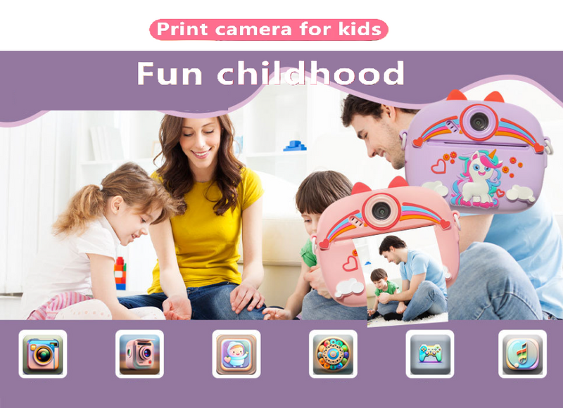 Kids Camera Instant Print Boys Girls Gift