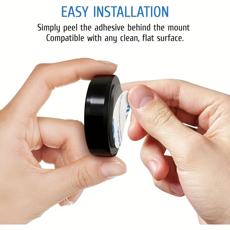 4Piece Aluminum Alloy Magnetic Phone Holders, Car Mount Stick-On Brackets for Navigation