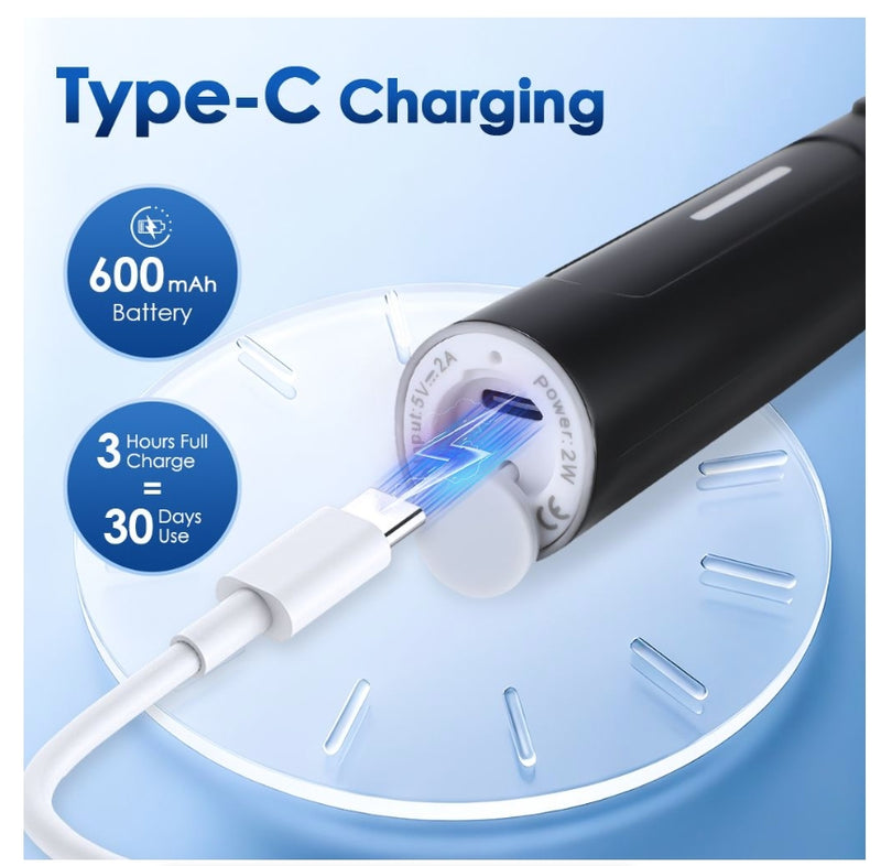 IPSTYLE Electric Toothbrush 5 Modes USB Fast Rechargeable Toothbrush