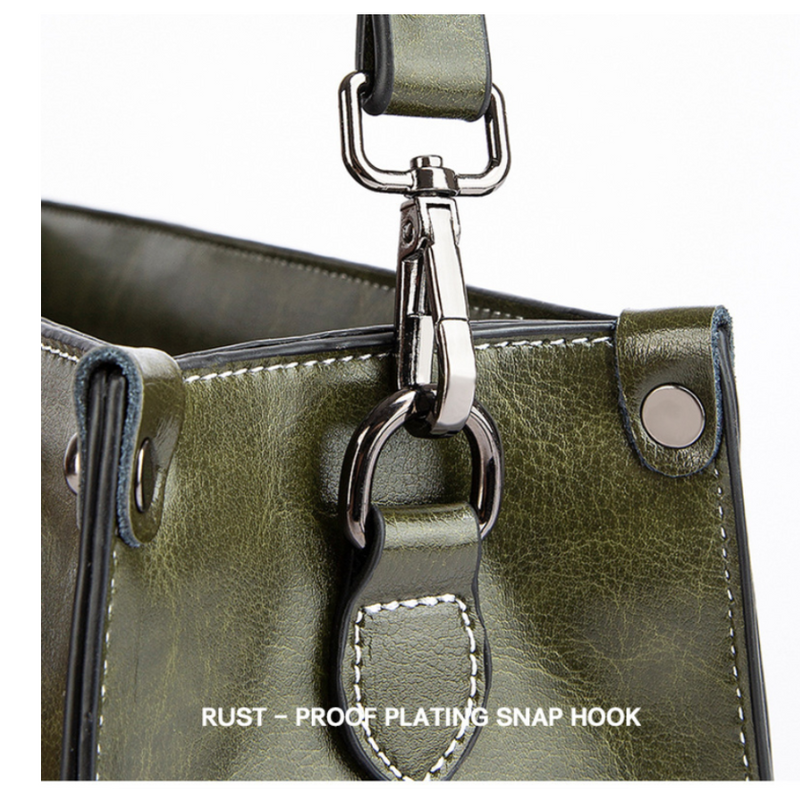 Women's Handbags Genuine Leather Lady Cowboy Shoulder Tote Bag