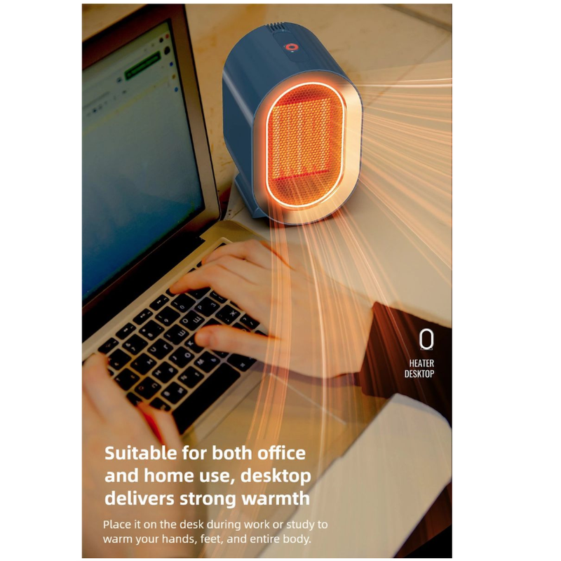 Electric Heater Mini Desktop Fan Heater Smart Warm Air Machine