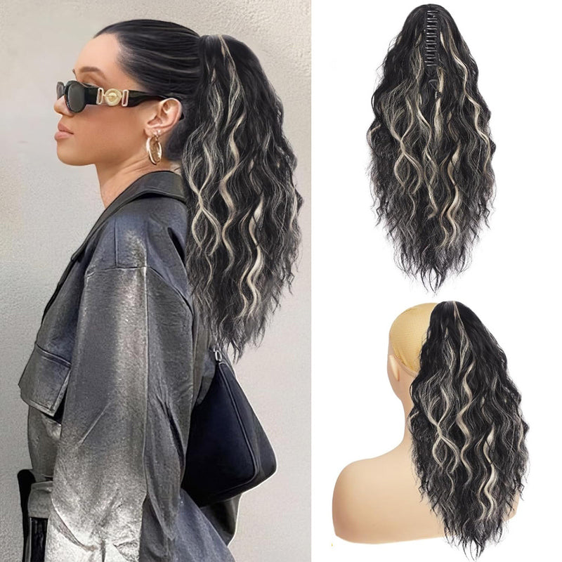 Womans V-Tip Pre-Bonded High-Temperature Fibre Ponytail Wig (18inch/45cm long)