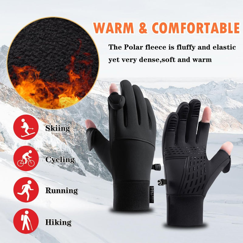 Winter Gloves Cycling Gloves Anti-Slip Touch Screen Windproof Windproof