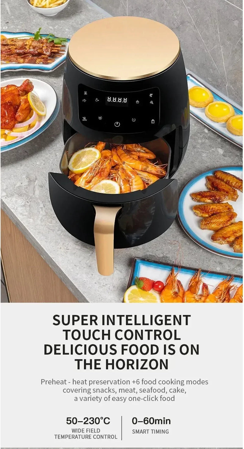 4.5L Air Fryer Multi-functional Intelligent Touch Screen Oven