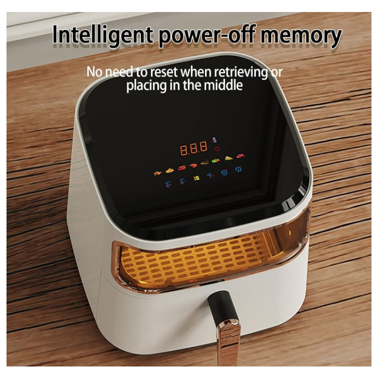Air Fryer, Electric Oven Fryer Multifunctional Cooker 6.5L with Touch Recipes
