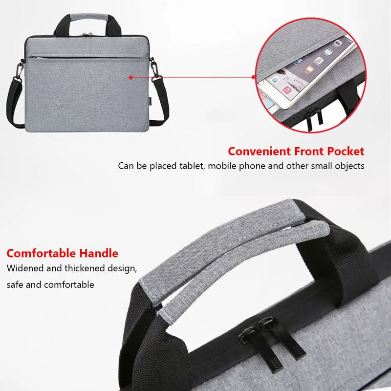 15.6 inch Laptop Handbag Sleeve Case Ultra Thin Notebook Cover Pouch Shoulder Bag