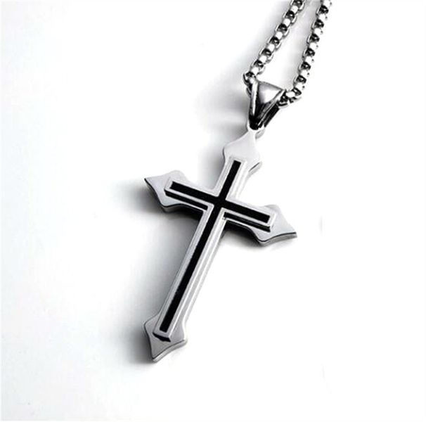 Cross Pendant Necklaces For Woman Men Teens Punk Hip Gothic Cross Pendant