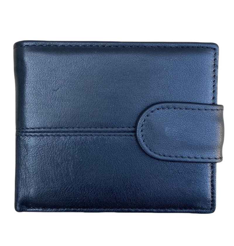 IPSTYLE Men's Wallet Genuine Leather Bifold Wallet for 11 Cards
