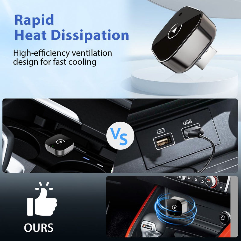 2 in 1 Wireless CarPlay Adapter Android Auto Wireless Adapter