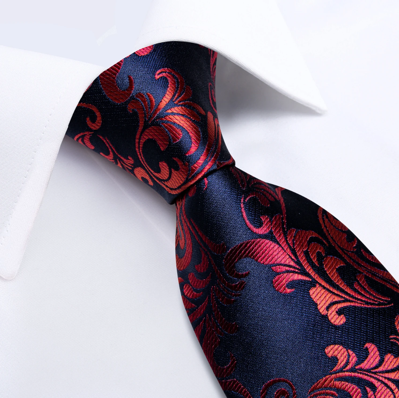 Men's Ties Handkerchief Cufflinks Metal Ring Brooch Pin Set Wedding Party