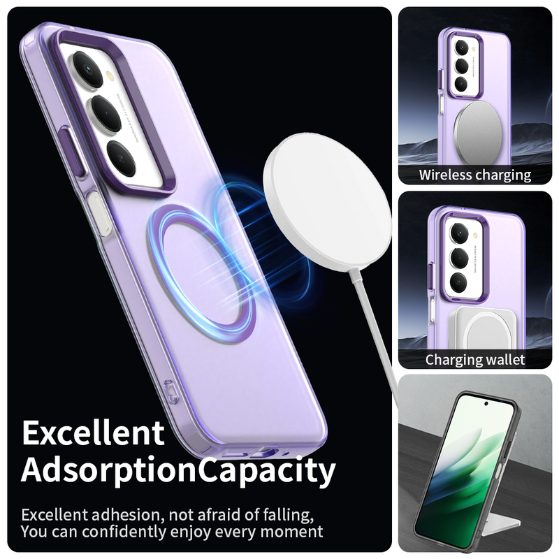 Phone Case for Xiaomi Redmi 15 5G, Compatible with Magsafe, Shockproof Magnetic Case Cover