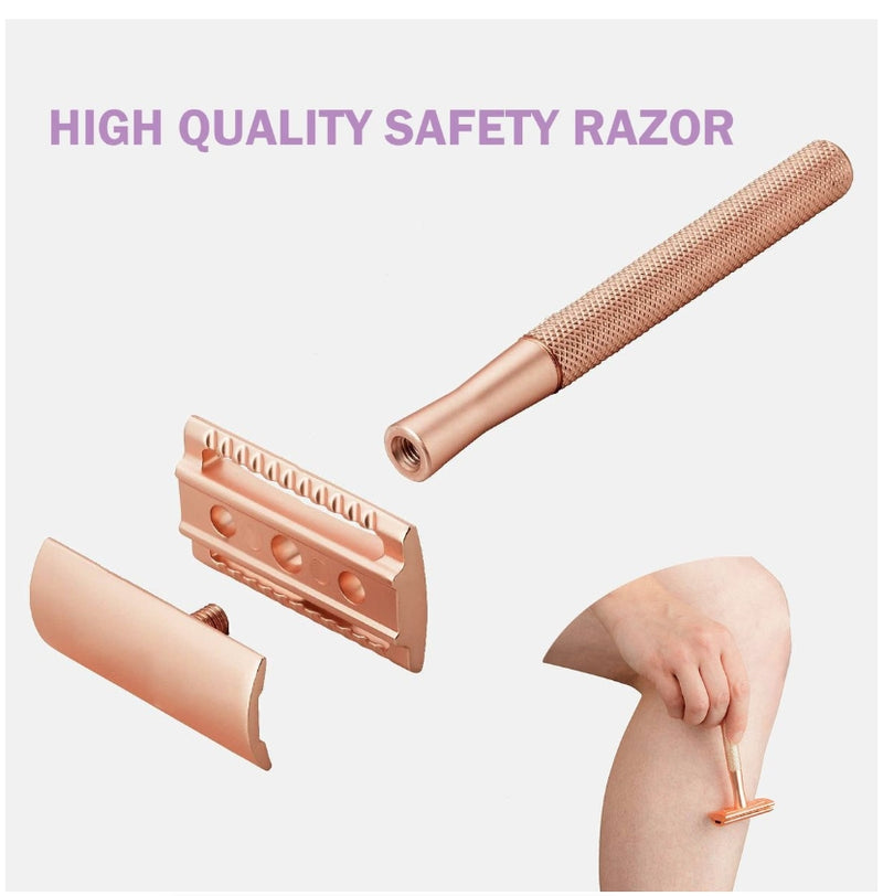 IPSTYLE Metal Men's Manual Shaver Hand Razor with Blade Holder