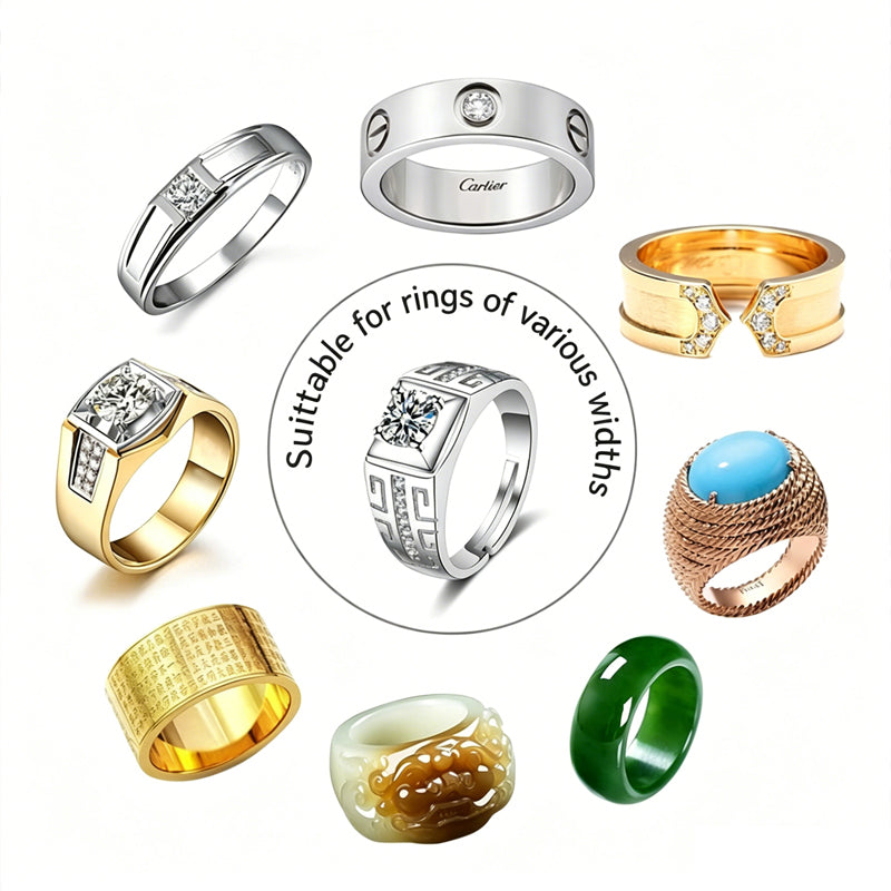 10 Sheets Ring Size Adjuster, Invisible Ring Reducer for Loose Rings (Wider Styles Included)