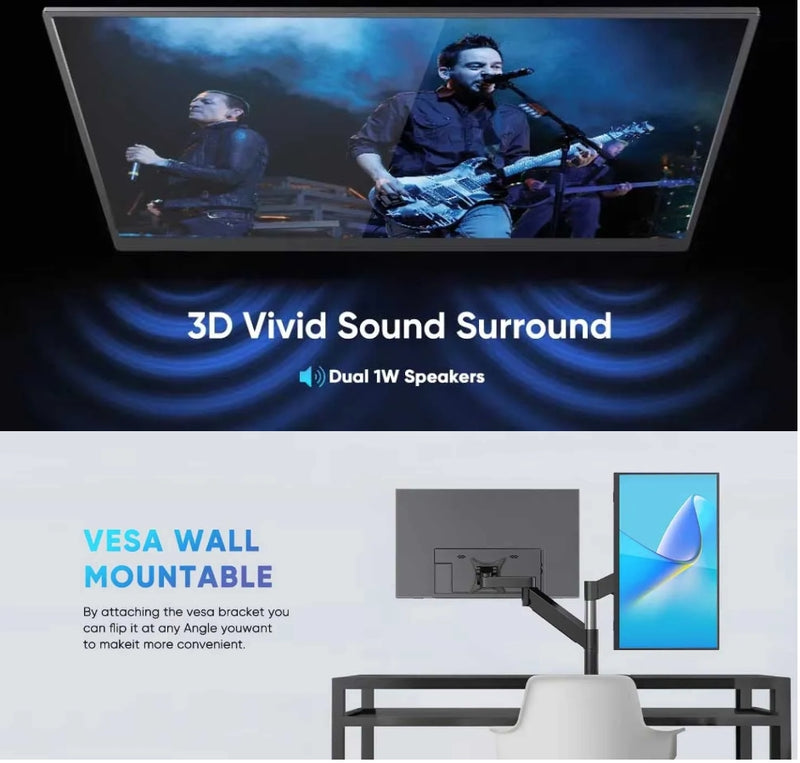 23.8inch Portable Monitor 120Hz RGB 100%