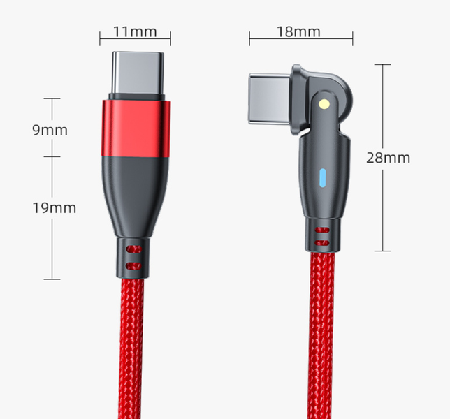 Fast Speed Charging Cord 180 Rotating Connector For Mobile Devices
