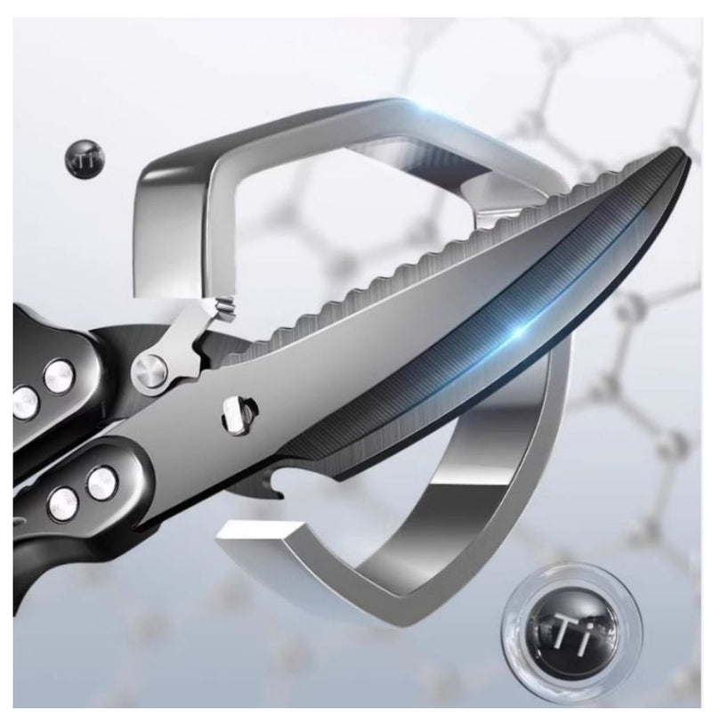 Kitchen Scissors Shears Titanium Stainless Steel Strong Chicken Bone Shears
