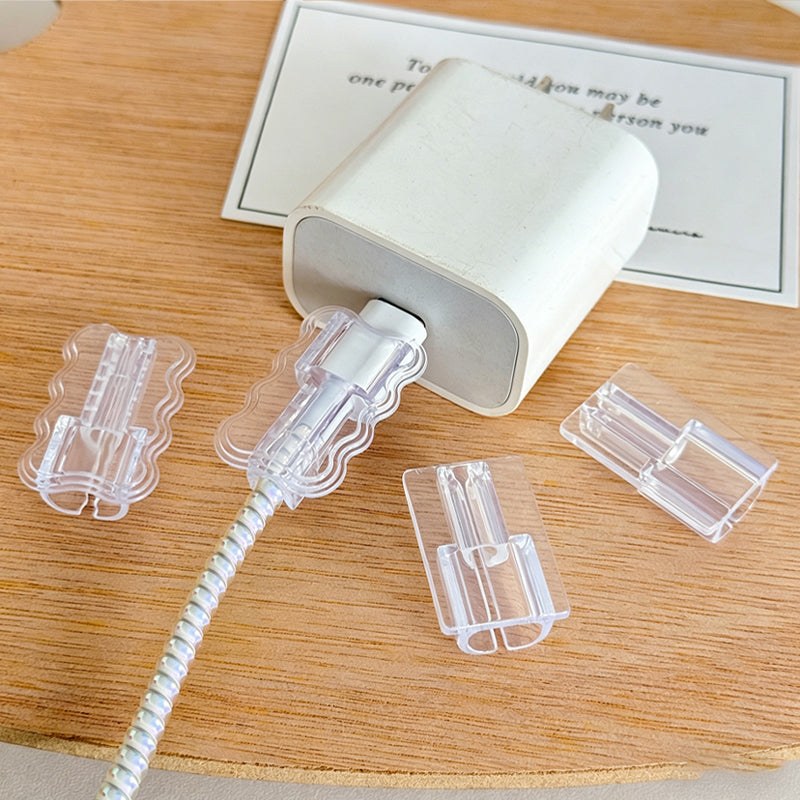 12Piece Wave TPU Cable Protectors for Phone Charging Cables
