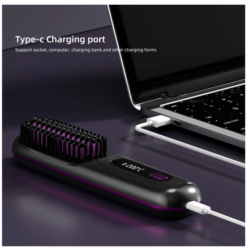 2-in-1 Straightener Curler with Negative Ions - 3 Heat Settings