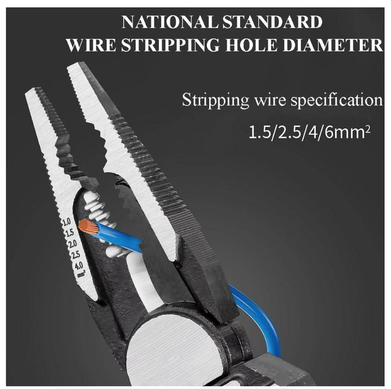 IPSTYLE 8-in-1 Multi-Function Wire Cutters With Wire Stripping Nose Pliers
