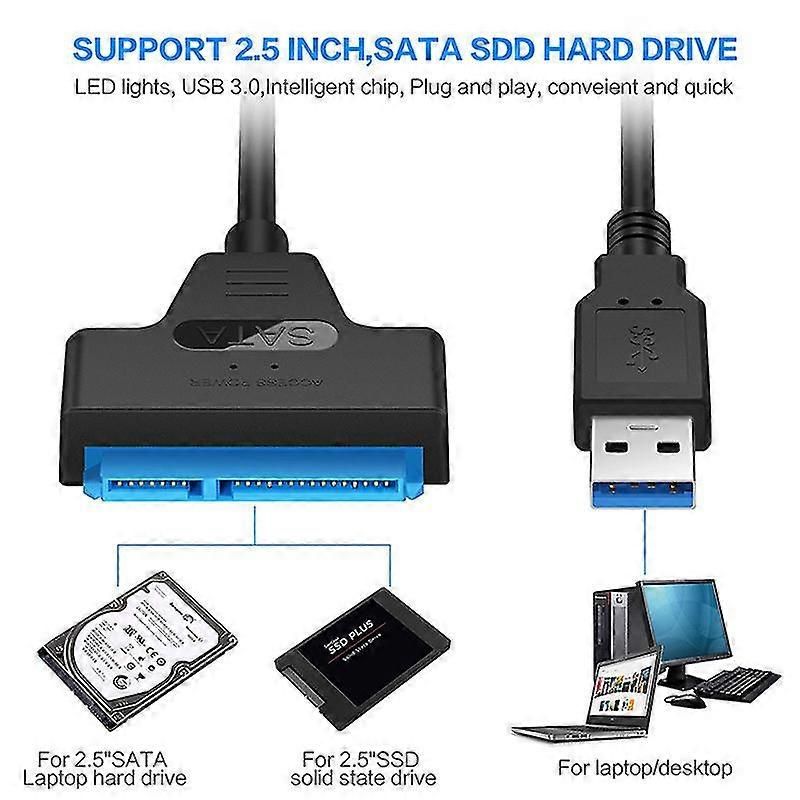 USB 3.0 To SATA Cable Hard Disk Drive Converter