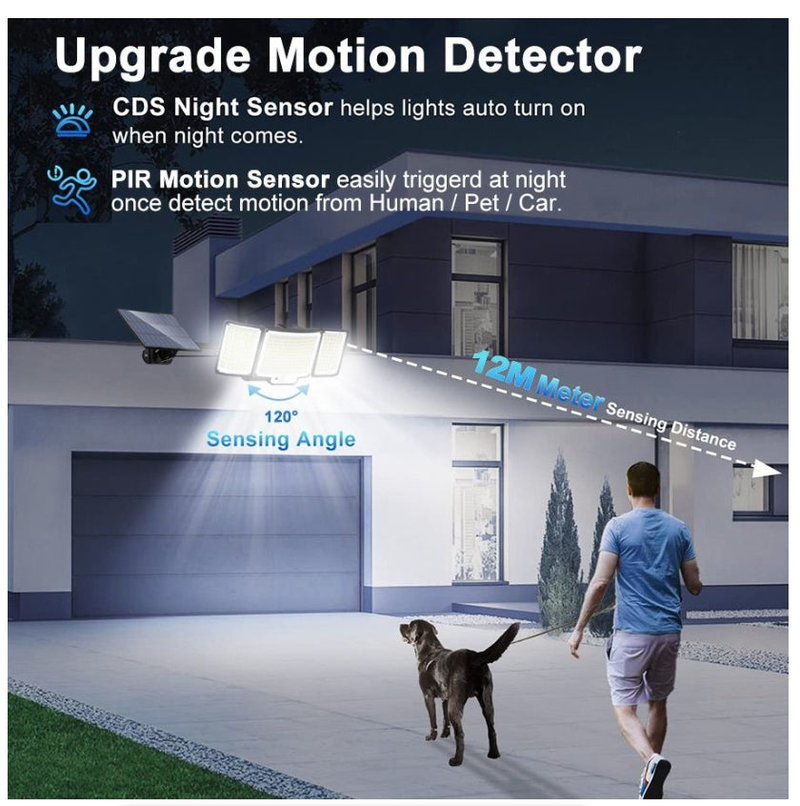 LED Solar Lamp Outdoor Wall Lamp Spotlights Lamp Motion Sensor Solar Light
