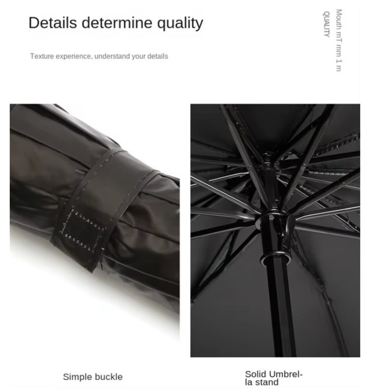 130CM Oversized Folding Umbrella Windproof and Waterproof Large Sun Rain