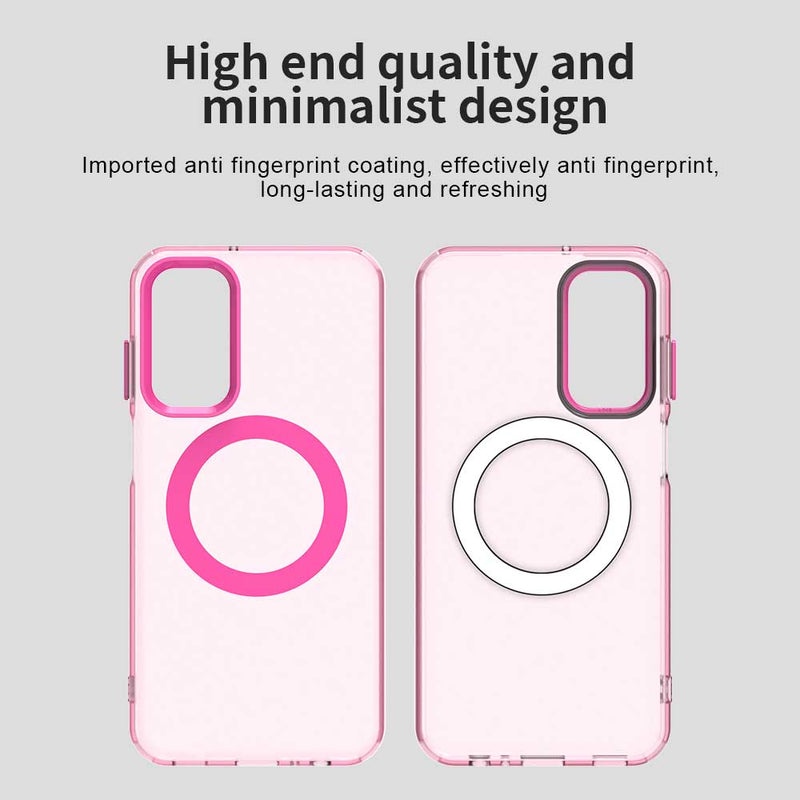 Phone Case for Samsung Galaxy M55 5G, Compatible with Magsafe,Shockproof Magnetic Case Cover