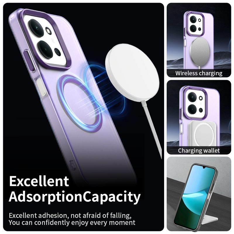 Phone Case for Xiaomi Redmi 15C 4G, Compatible with Magsafe, Shockproof Magnetic Case Cover