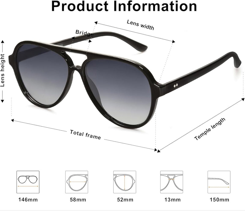Classic Square Polarized Unisex Vintage Sunglasses tylish and lightweight