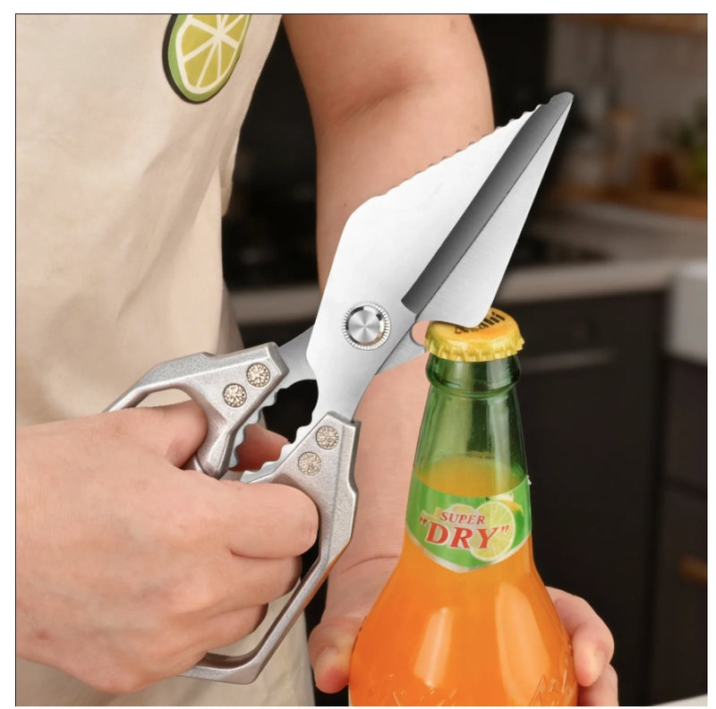 Kitchen Scissors Chicken Bone Scissors Fish Scale Scraper Bottle Opener