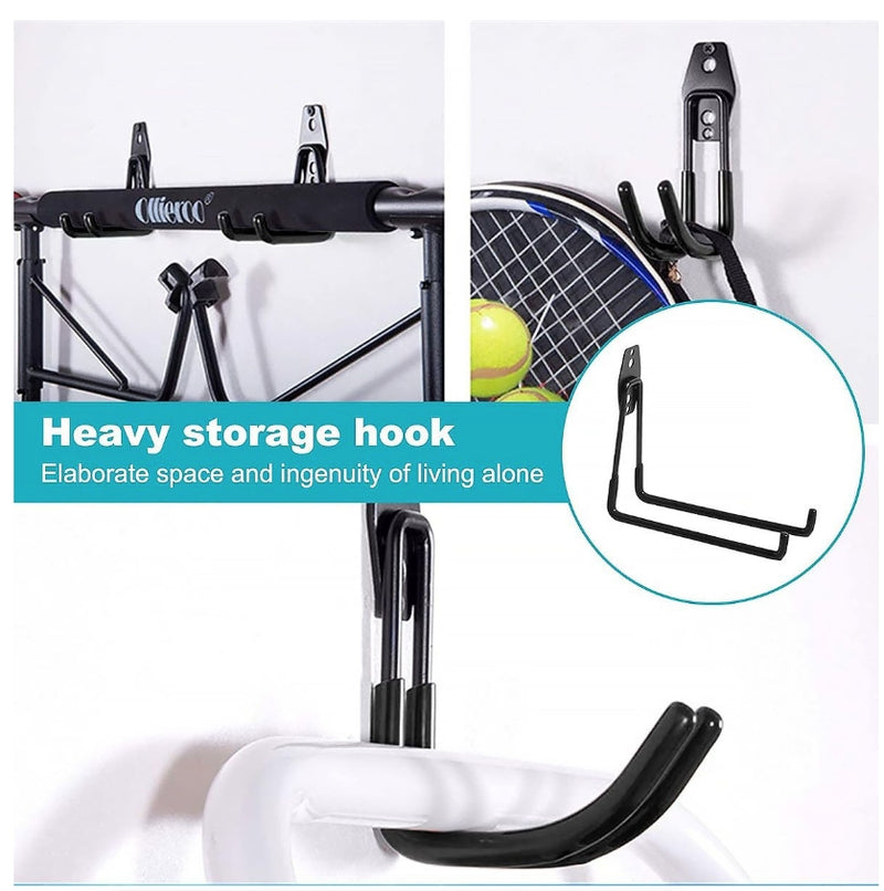 Garage Storage Utility Hooks Garage Garden Tool Organizer Hanging WallMount - 4Pack