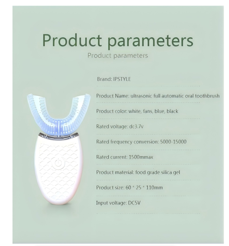 Ultrasonic Electric Toothbrush Adults U Shaped Automatic Toothbrush