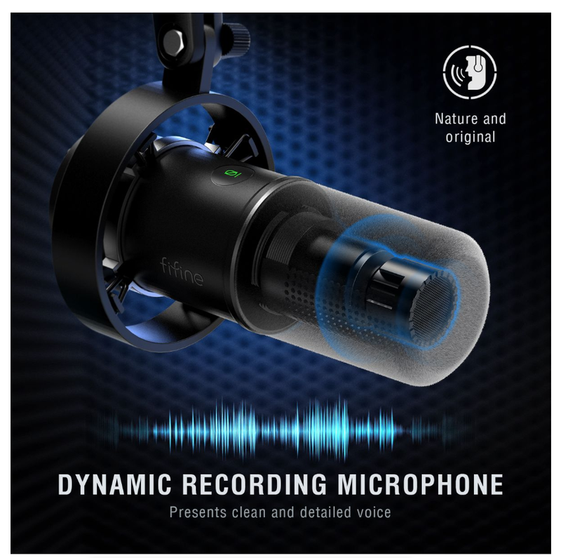 Professional Cardioid Dynamic Microphone Selectable Frequency Response Mic
