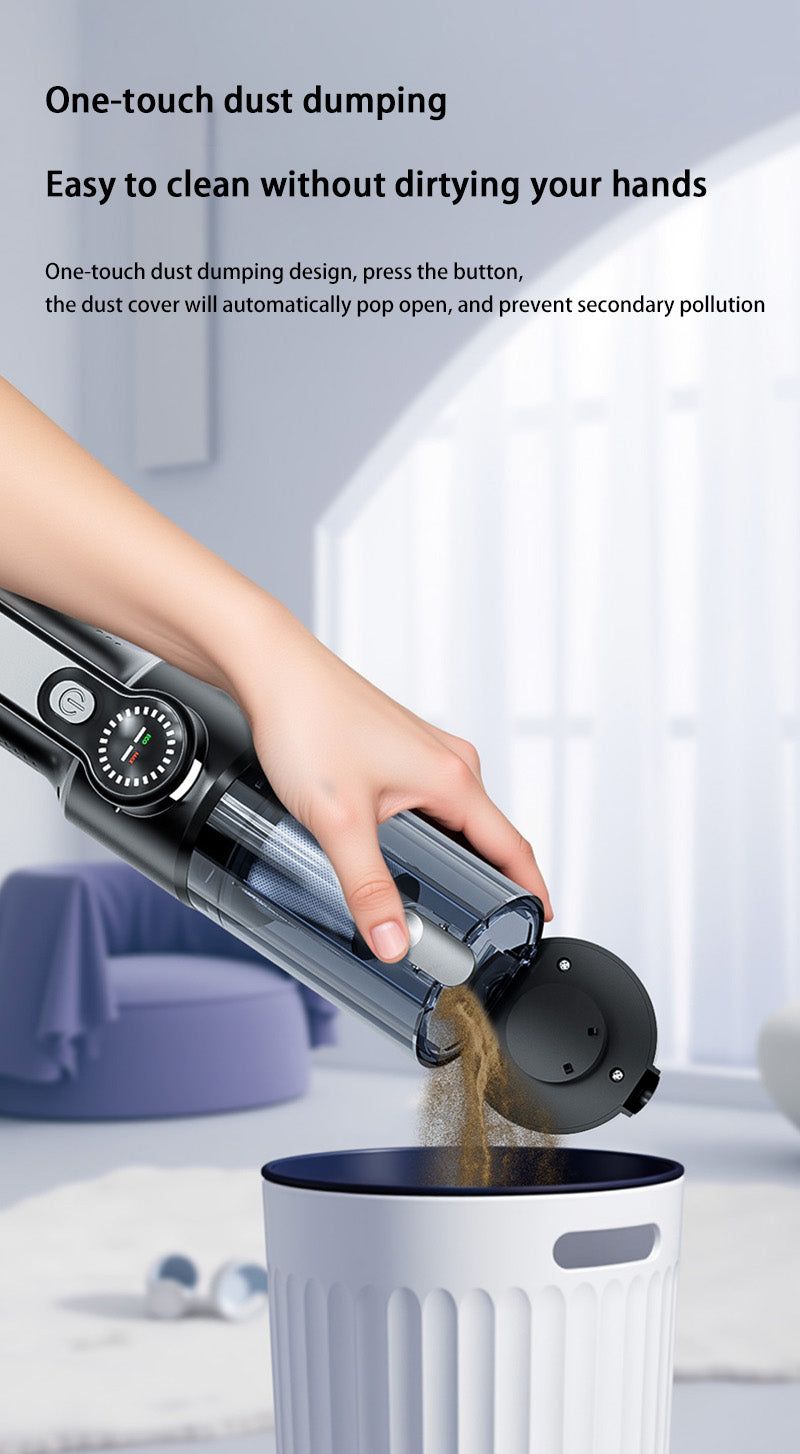 IPSTYLE Car Vacuum Cleaner Wireless One-button Dust Dump High-power Portable Vacuum Cleaner