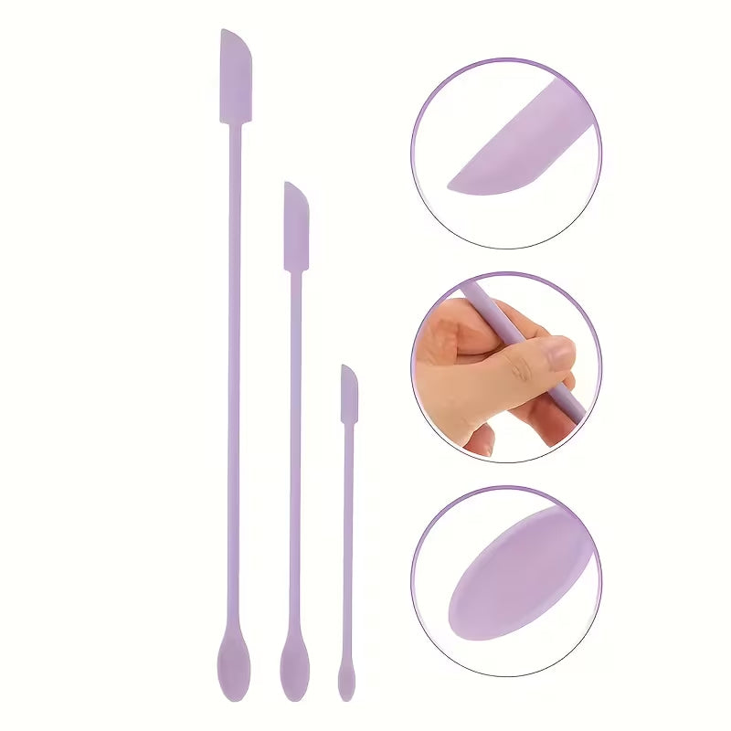 Mini Makeup Scraper For Cream & Lotion - 3-Piece Set