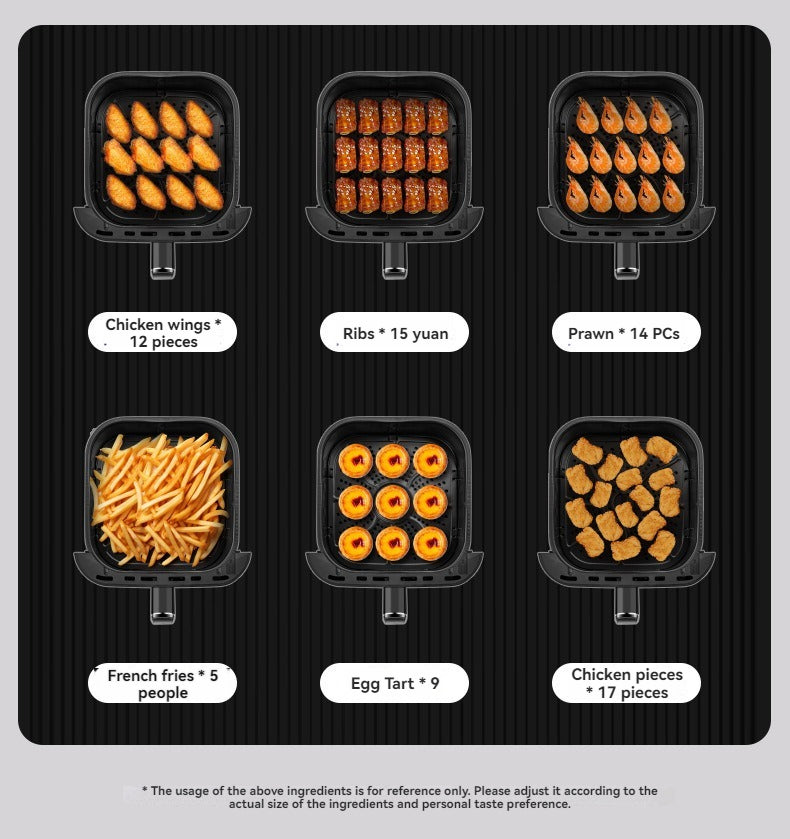 Air Fryer Large-Capacity Stainless Steel for Home Use Smart Multi-Functional