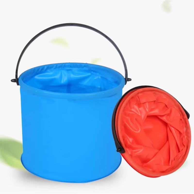 3Piece Mini PVC Folding Buckets, Portable Collapsible Water Pails For Kids