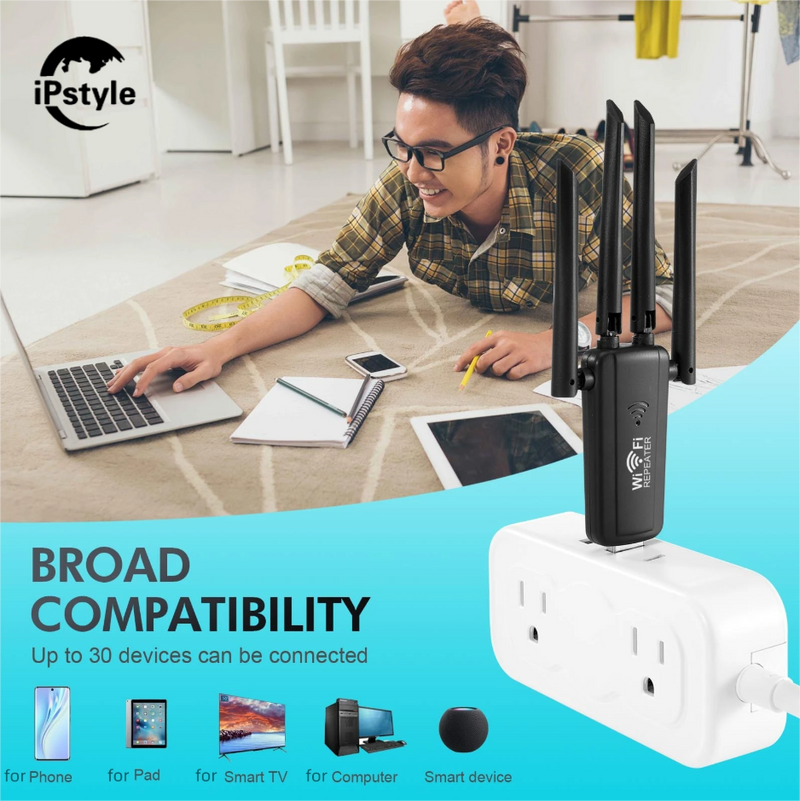 WiFi Extender Repeater USB 2.4G Amplifier Router Network