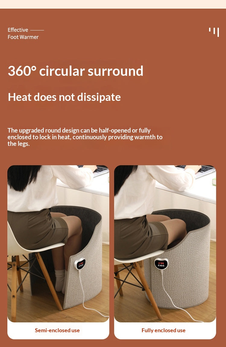 IPSTYLE Silent Foldable Leg Warmer Pro - Under Desk Electric Foot Heater