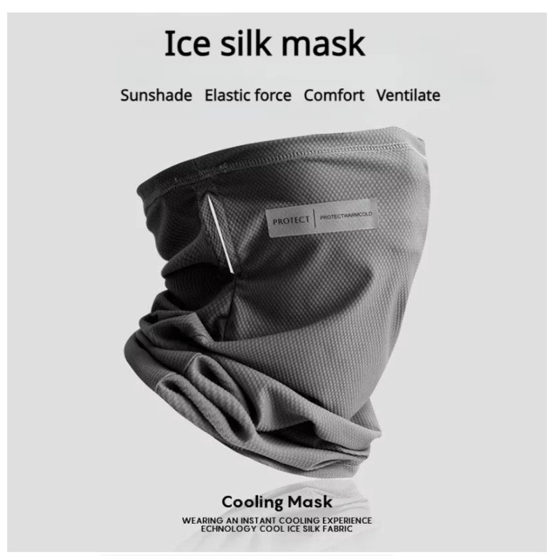 IPSTYLE Ice Silk Mask Neck UV Protection Face Cover Sunscreen Face
