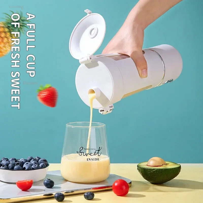 IPSTYLE Portable Juice Maker Blender for Shakes Smoothies 700ML 2 In 1 Blender Bottle Juicer