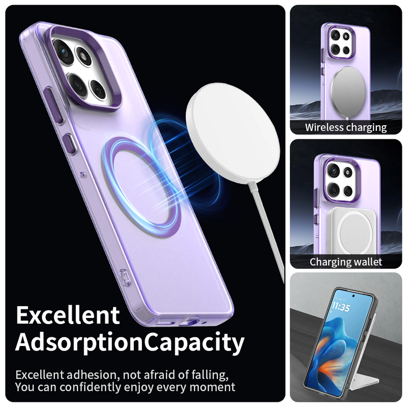 Phone Case for Motorola Moto G86, Compatible with Magsafe,Shockproof Magnetic Case Cover