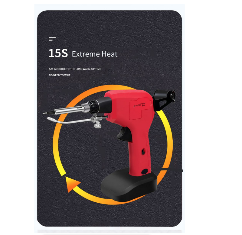 Handheld Internal Heating Soldering Iron Gun - Auto Tin Feed