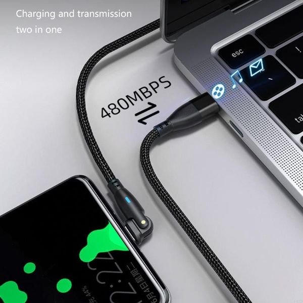 Fast Speed Charging Cord 180 Rotating Connector For Mobile Devices