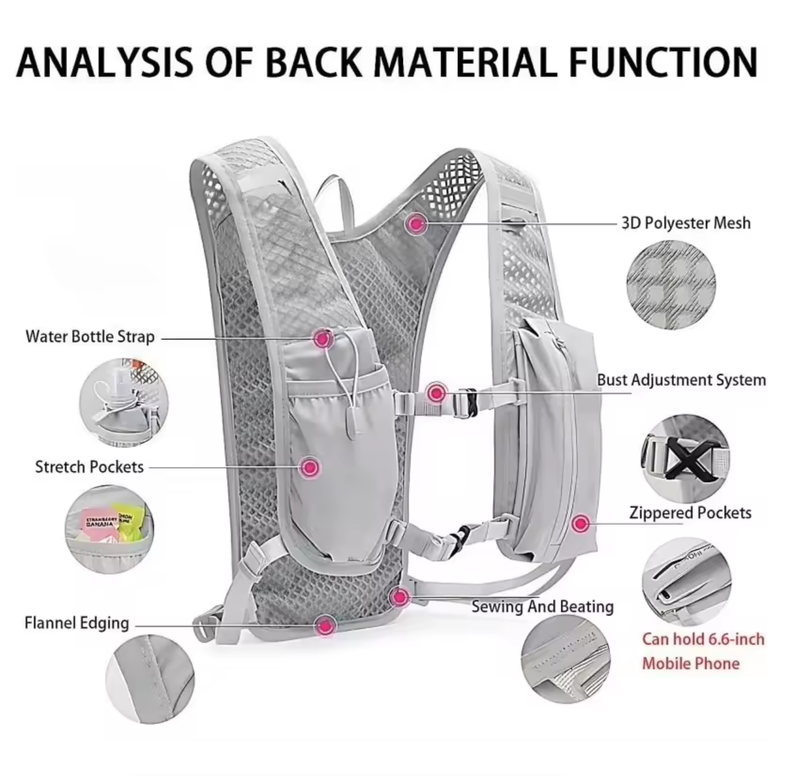 IPSTYLE Sports Water Bag Backpack Hydration Tank Top Cycling Running Hiking