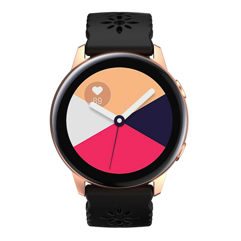 Lace Bands Compatible with Samsung Galaxy Watch 4/5/6 20mm, Soft Hollow-out Silicone Sport Strap