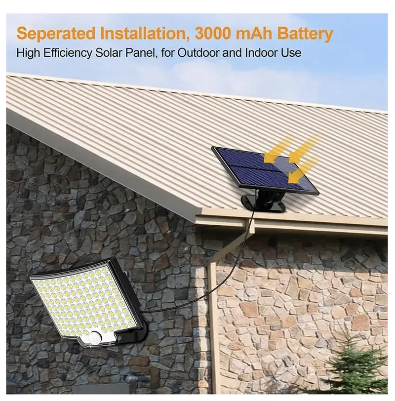Solar Powered LED Wall Lights Split Type Garage Courtyard Lighting
