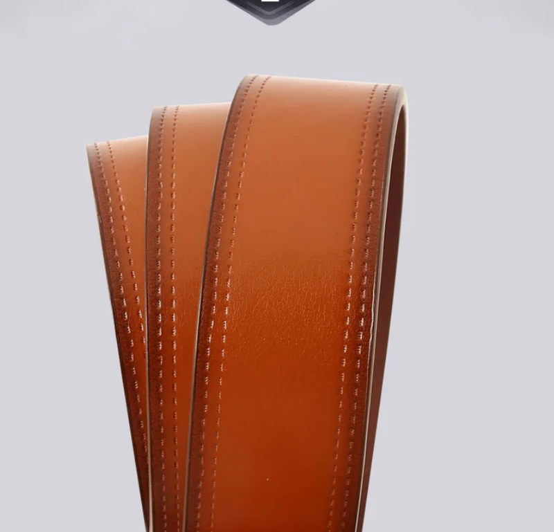 Men Quality Leather Belt Luxury Designer Alloy Pin Buckle Belts