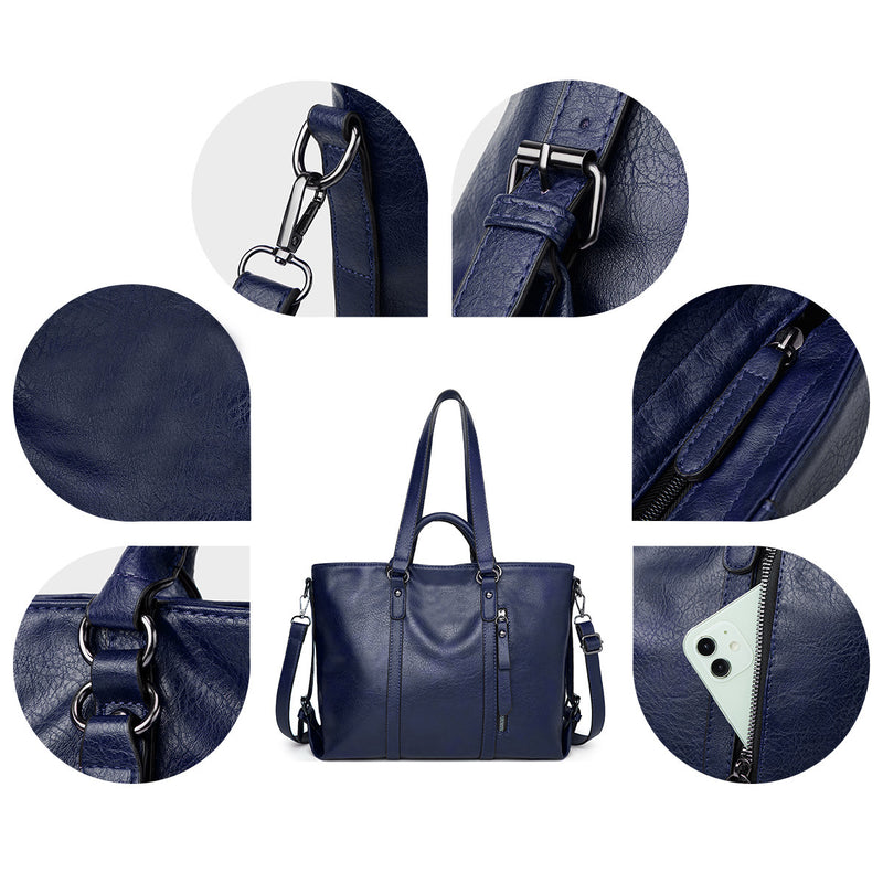 Women's Vintage Soft Leather Crossbody Handbag